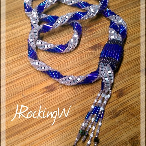 JRW Hand Made Adjustable Cowboy Purple Hat Band - Picture 8 of 10